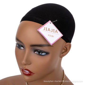 JIAJIA Free shipping breathable stretchable nylon stocking sample black net wig net cap